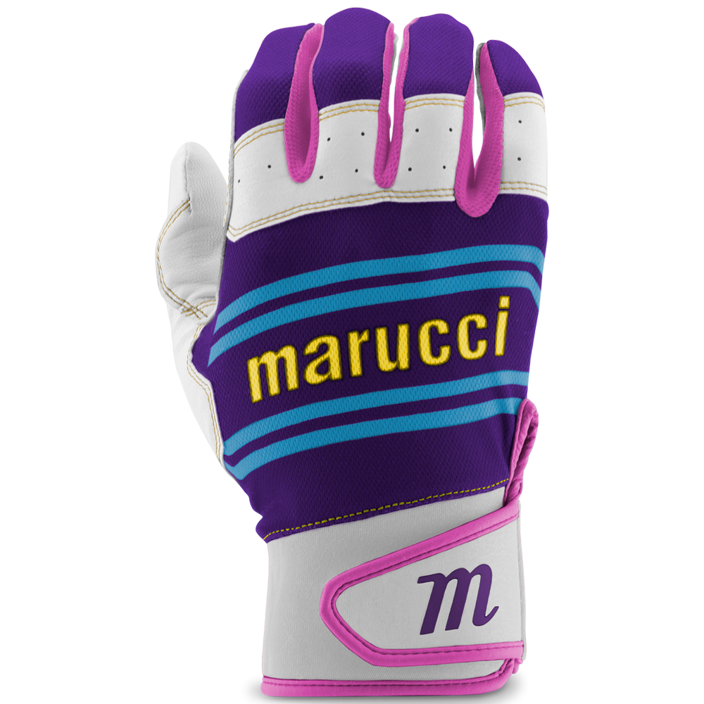 Marucci Swift Lite Youth Batting Gloves Purple Pink Youth Large