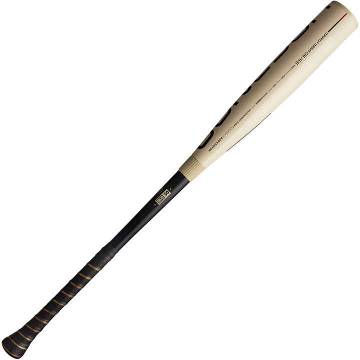 2025 Warstic Bonesaber Hybrid (-3) BBCOR Baseball Bat: MBBSRHB25WH3