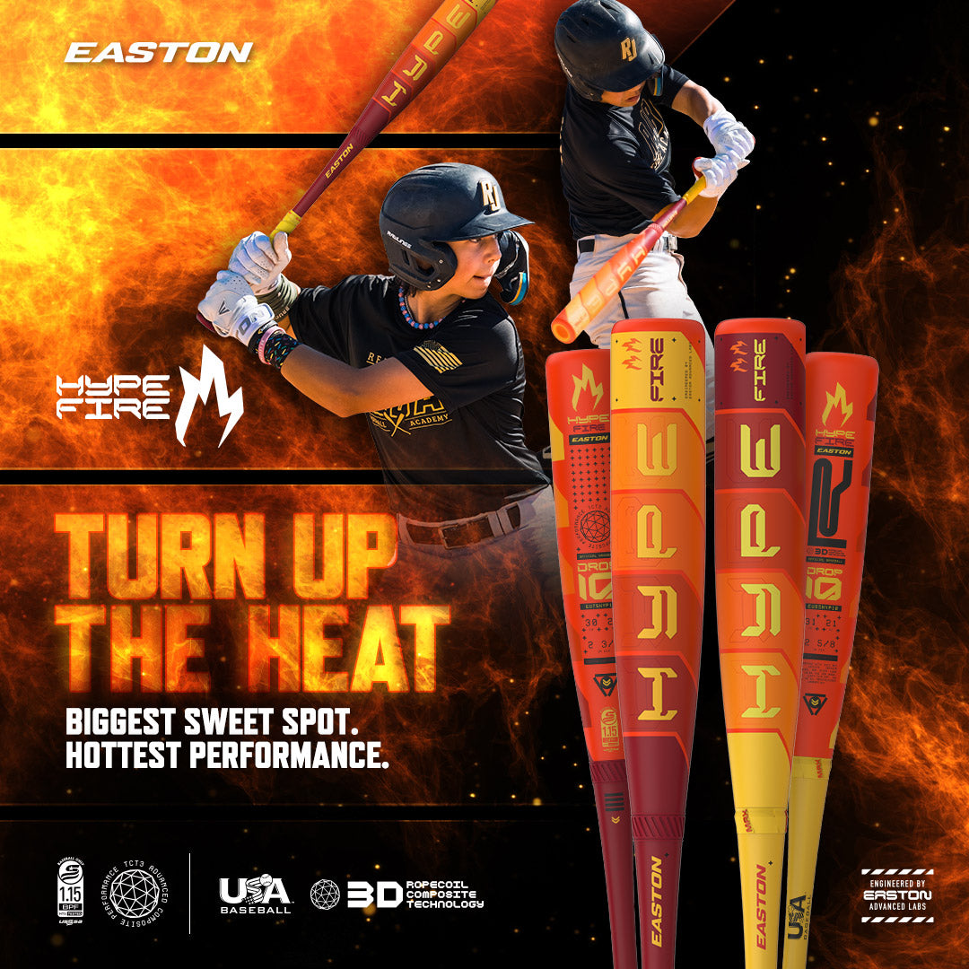 2025 Easton Hype Fire (-8) 2 5/8" USA Baseball Bat: EUS5HYP8