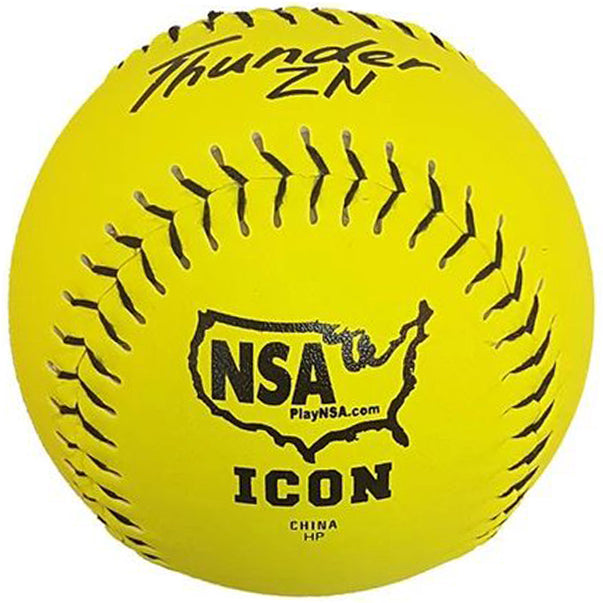 Dudley NSA Thunder ZN ICON 12" 44/400 Composite Slowpitch Softballs: 4E199Y