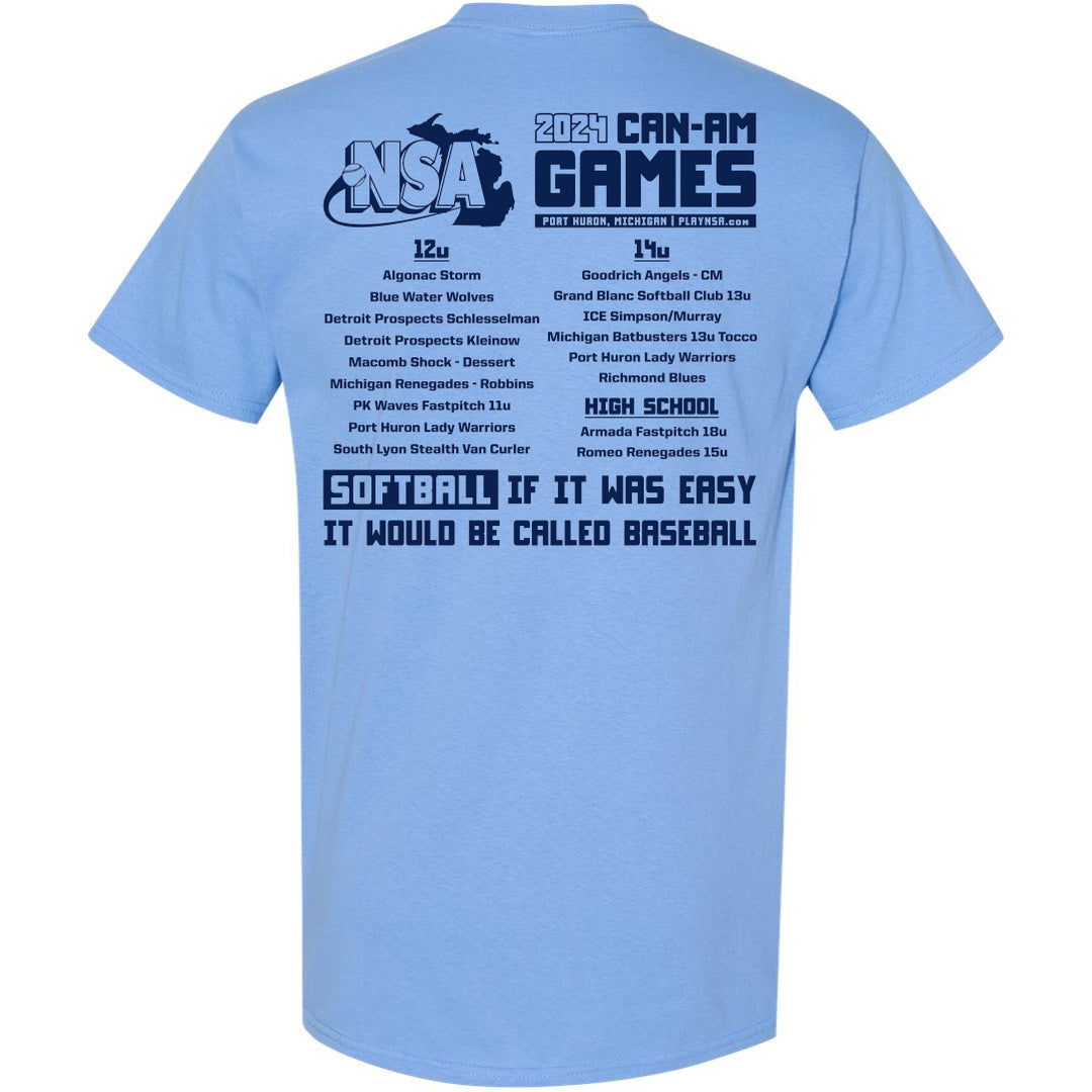 2024 NSA Can-AM Games Fastpitch Tournament T-Shirt