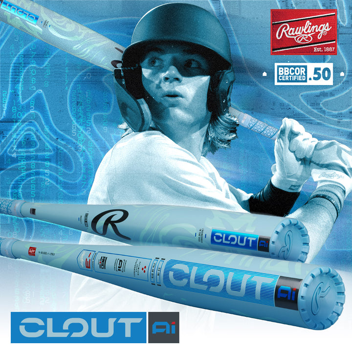 2025 Rawlings Clout AI (-3) BBCOR Baseball Bat: RBB5C3