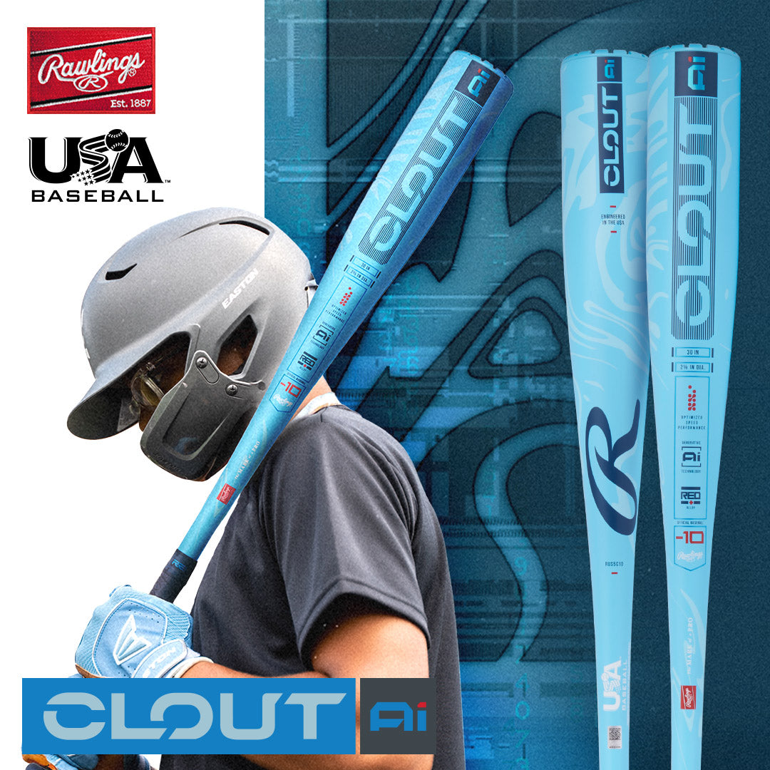 2025 Rawlings Clout Ai (-10) 2 5/8" USA Baseball Bat: RUS5C10