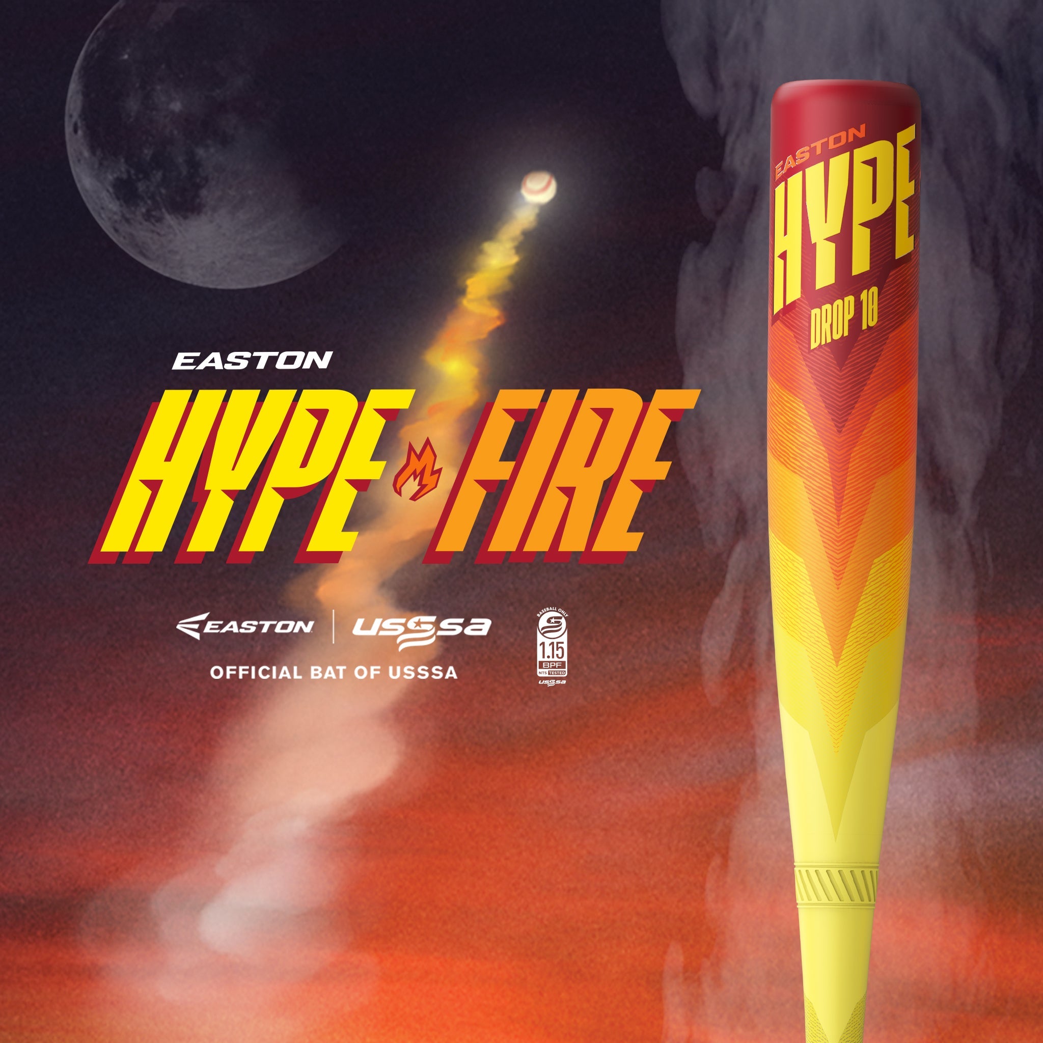 2024 Easton Hype Fire 8 (2 3/4") USSSA Baseball Bat EUT4HYP8 Diamond Sport Gear