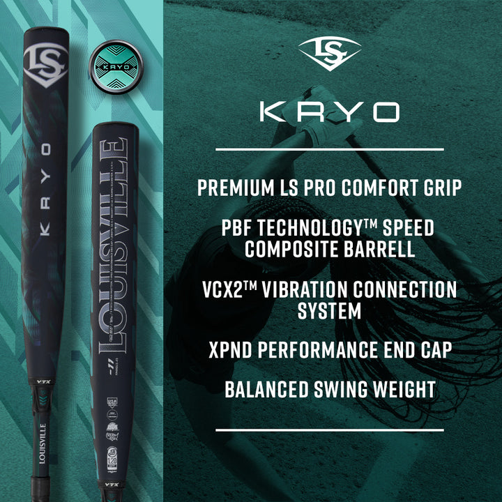 2025 Louisville Slugger Kryo (-10) Fastpitch Softball Bat: WBL2990010