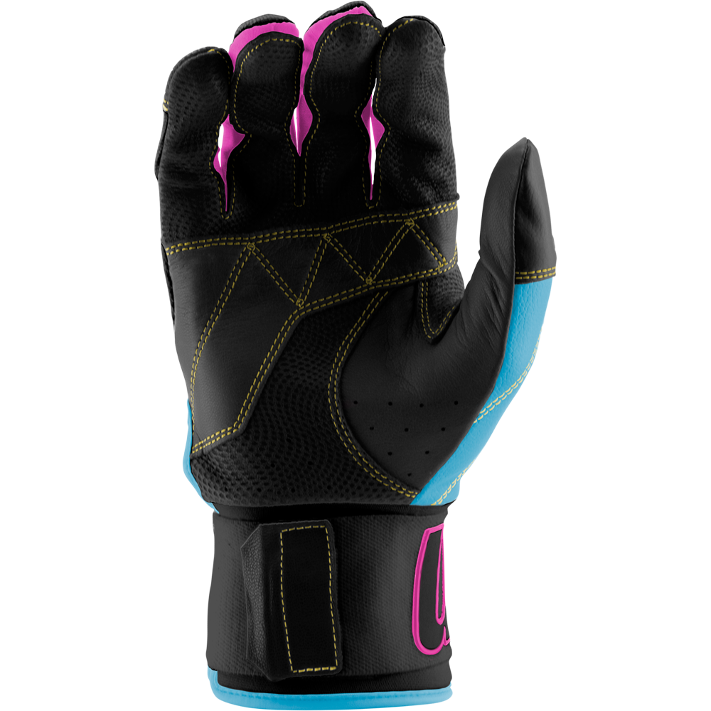 Marucci Blacksmith V2 Full Wrap Youth Batting Gloves: MBG2BKSMFWY