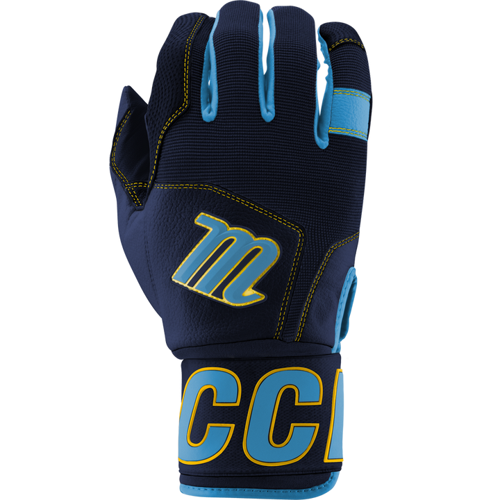 Marucci Blacksmith V2 Full Wrap Youth Batting Gloves: MBG2BKSMFWY