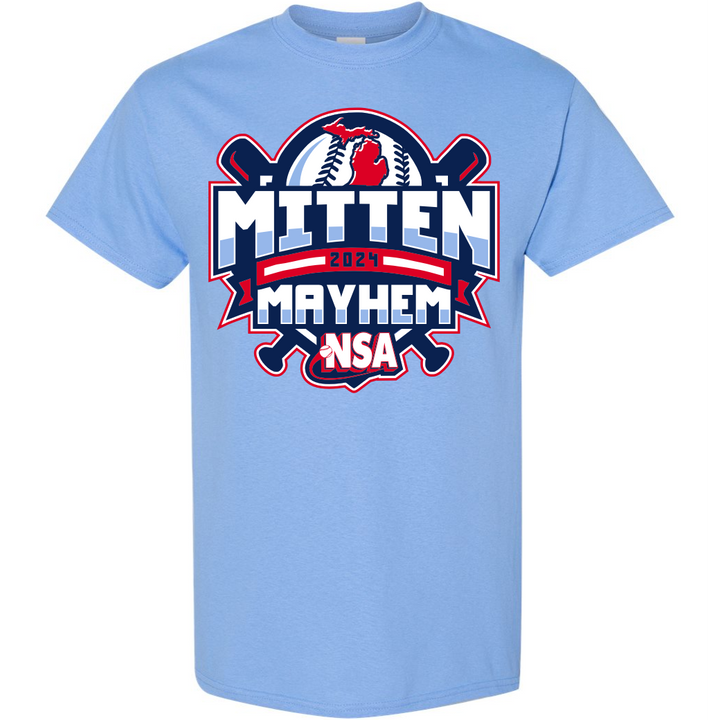 2024 NSA Mitten Mayhem Fastpitch Tournament T-Shirt