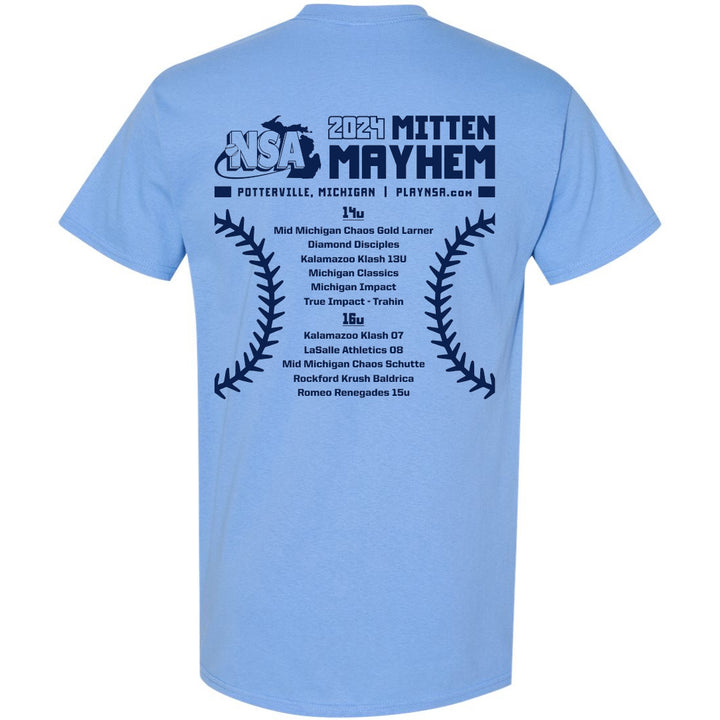 2024 NSA Mitten Mayhem Fastpitch Tournament T-Shirt