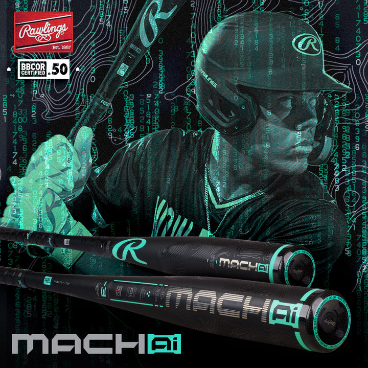 2025 Rawlings Mach AI (-3) BBCOR Baseball Bat: RBB5MC3