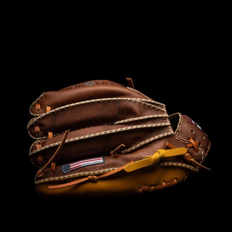 Nokona EdgeX "Gold Rush" 12" Baseball Glove: EDGEX-GOLDRUSH 12