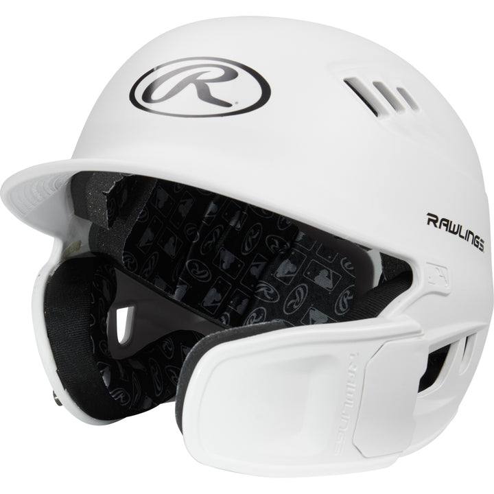 Rawlings R16 Matte Batting Helmet with Universal Jaw Guard: R6R07