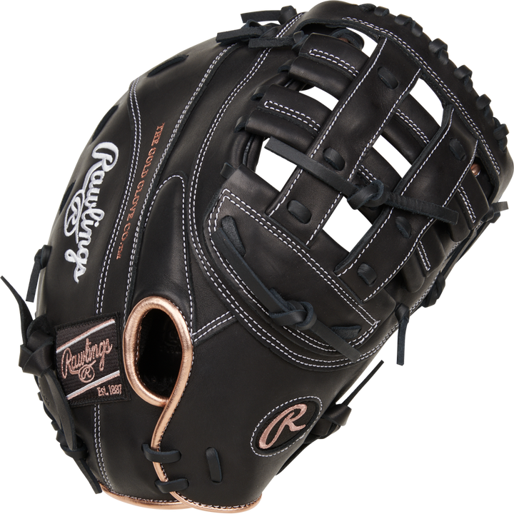 Rawlings R9 12.5" Fastpitch First Base Mitt: R9SBFBM-17B