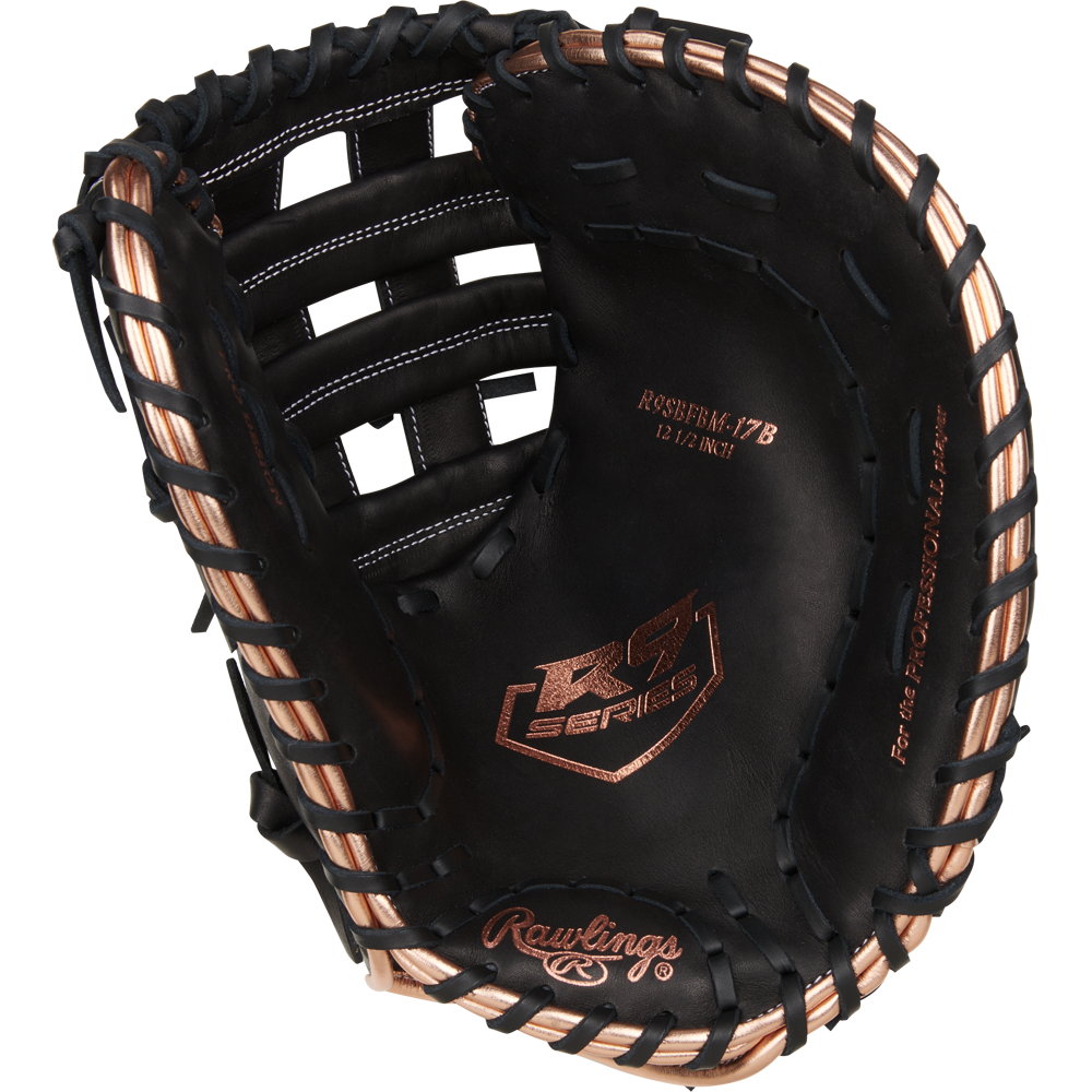 Rawlings R9 12.5" Fastpitch First Base Mitt: R9SBFBM-17B