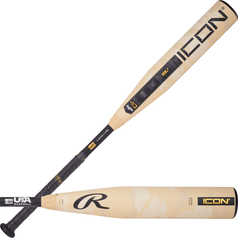 2025 Rawlings ICON (-10) 2 5/8" USA Baseball Bat: RUS5I10