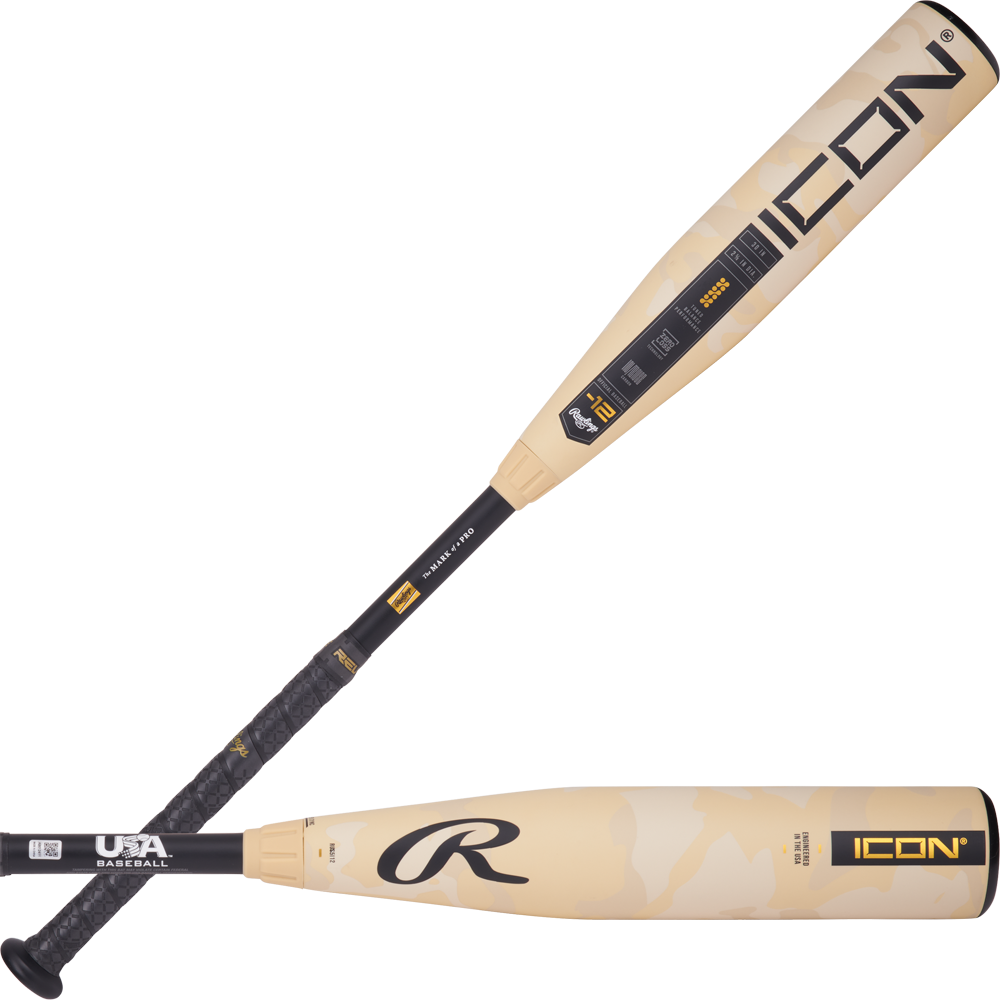 2025 Rawlings ICON (-12) 2 5/8" USA Baseball Bat: RUS5I12