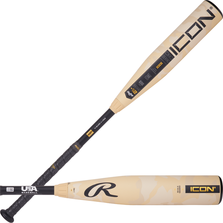 2025 Rawlings ICON (-12) 2 5/8" USA Baseball Bat: RUS5I12