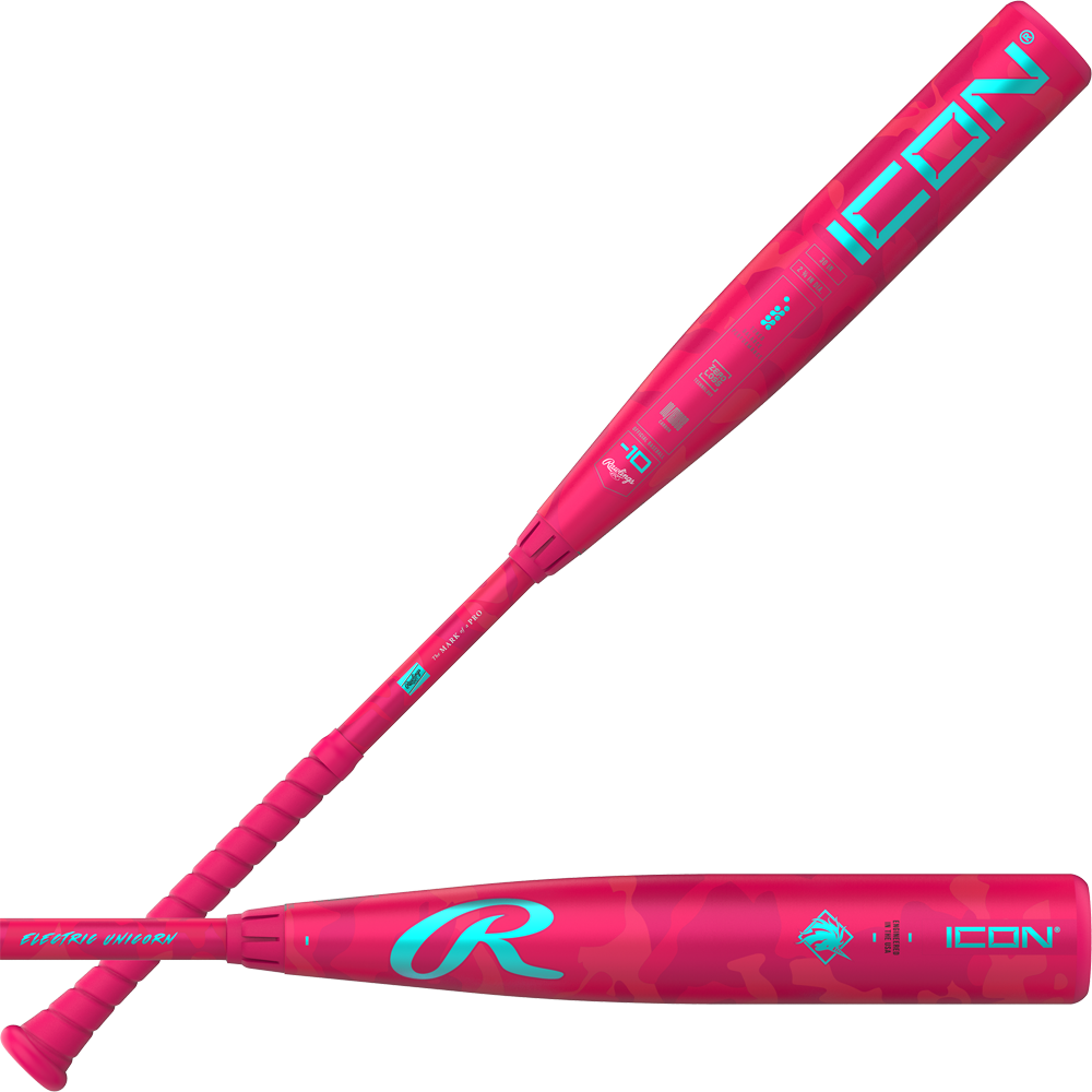 2025 Rawlings Icon Electric Unicorn (-10) 2 3/4" USSSA Baseball Bat: RUT5IPK10