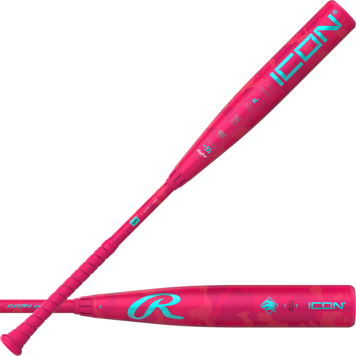 2025 Rawlings Icon Electric Unicorn (-5) 2 3/4" USSSA Baseball Bat: RUT5IPK5