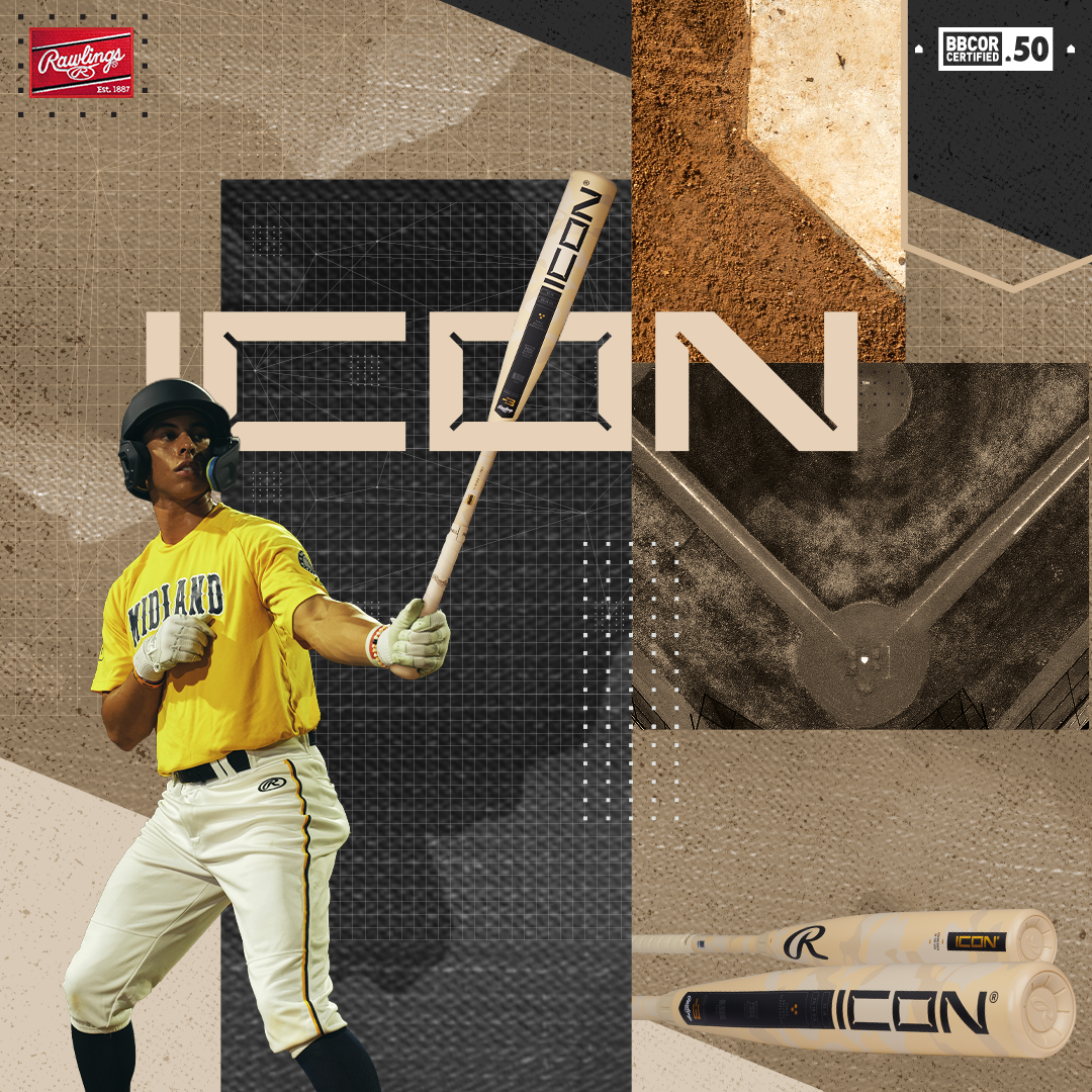 2025 Rawlings Icon (-3) BBCOR Baseball Bat: RB5I3