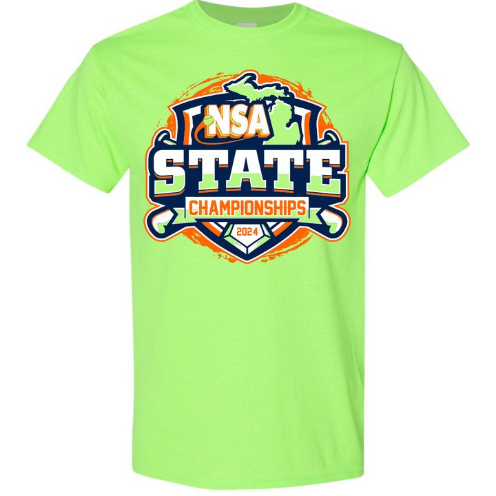 2024 NSA Michigan State Championships Fastpitch Tournament T-Shirt
