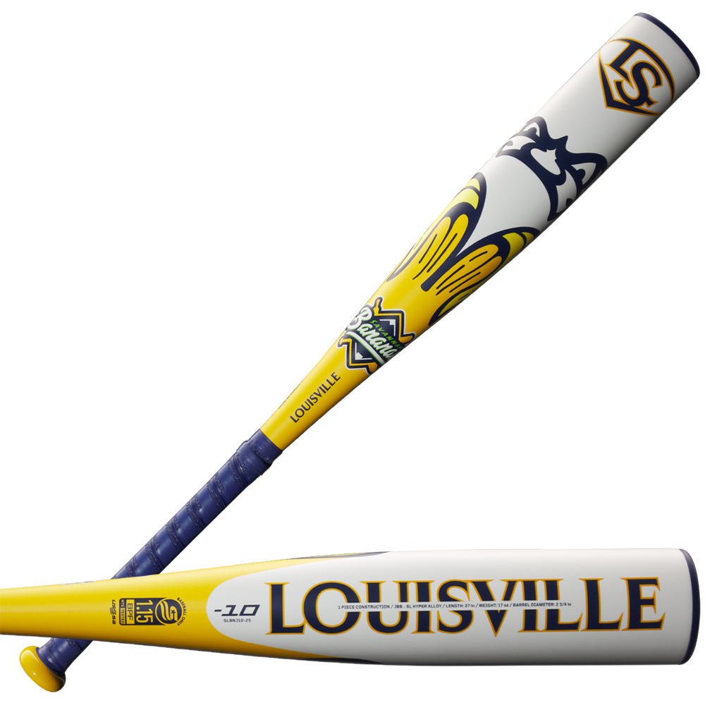 2025 Louisville Slugger Savannah Bananas JBB (-10) 2 3/4" USSSA Baseball Bat: WBL4006010