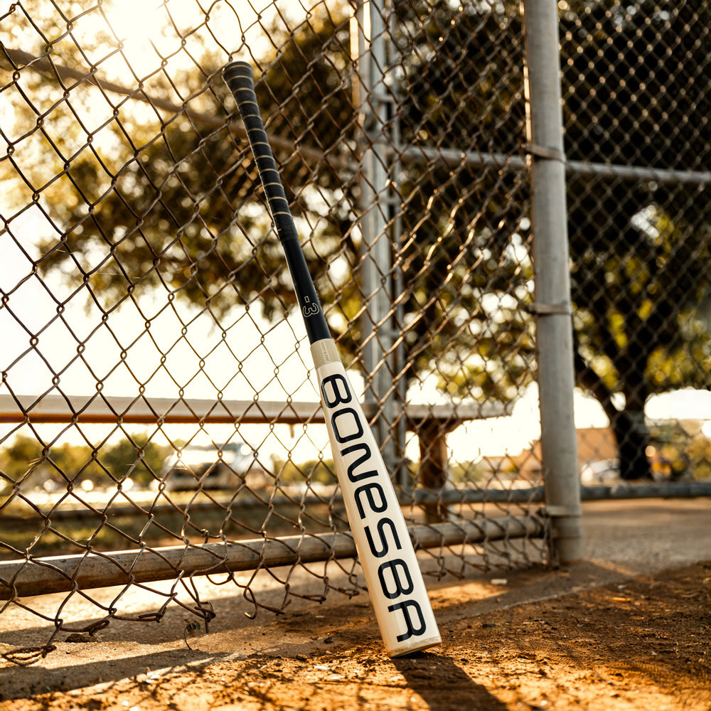 2025 Warstic Bonesaber Hybrid (-3) BBCOR Baseball Bat: MBBSRHB25WH3