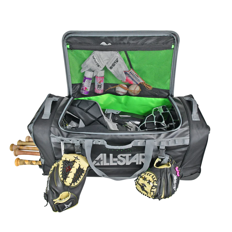 All Star S7 Elite Catcher's Roller Bag: BB-S7E-RB