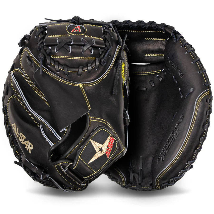 All Star Pro-Elite 33.5" Baseball Catcher's Mitt: CM3000SBK-1-BK