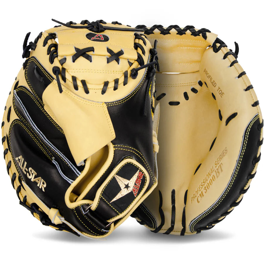 All Star Pro-Elite 35" Baseball Catcher's Mitt: CM3000BT-1-BK-TAN