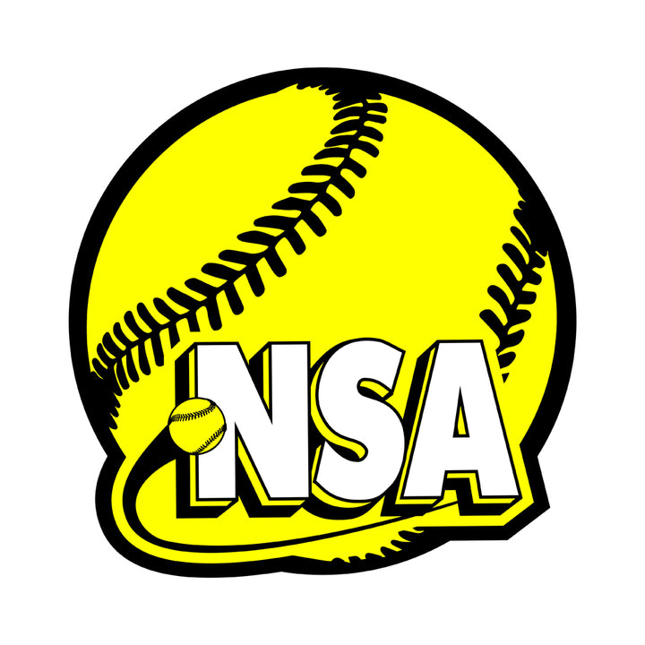 NSA Softball 3D Rubber Clog Charm