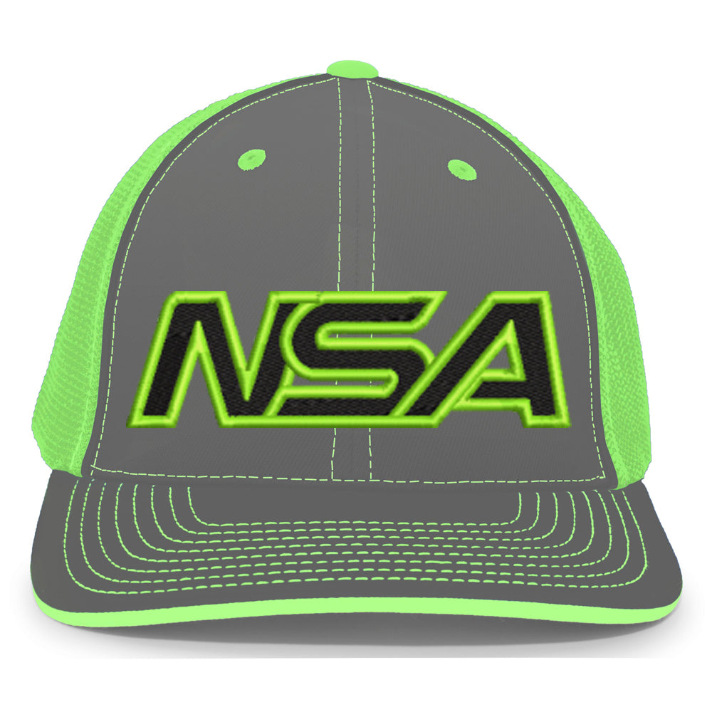 Green Diamond Neon Sport Flex – Series NSA Outline 404M-NGG Gear Fit Hat: