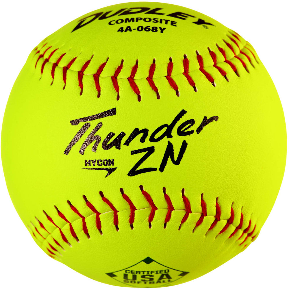 Dudley 12'' Thunder SY 52/300 ASA Slowpitch Synthetic Softballs