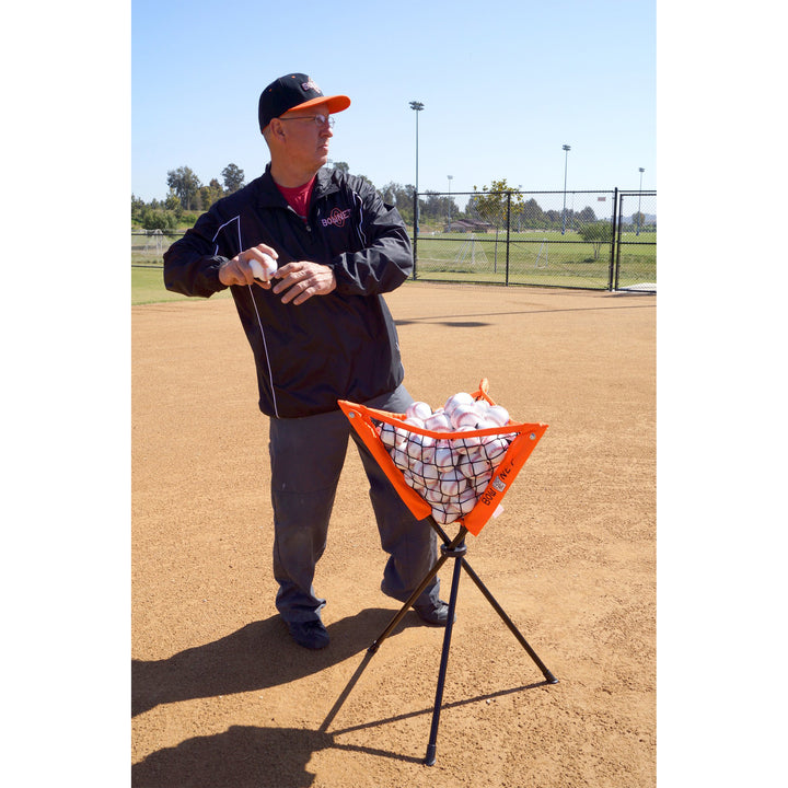 Bownet 35" Portable Batting Practice Ball Caddy: BOWBP CADDY