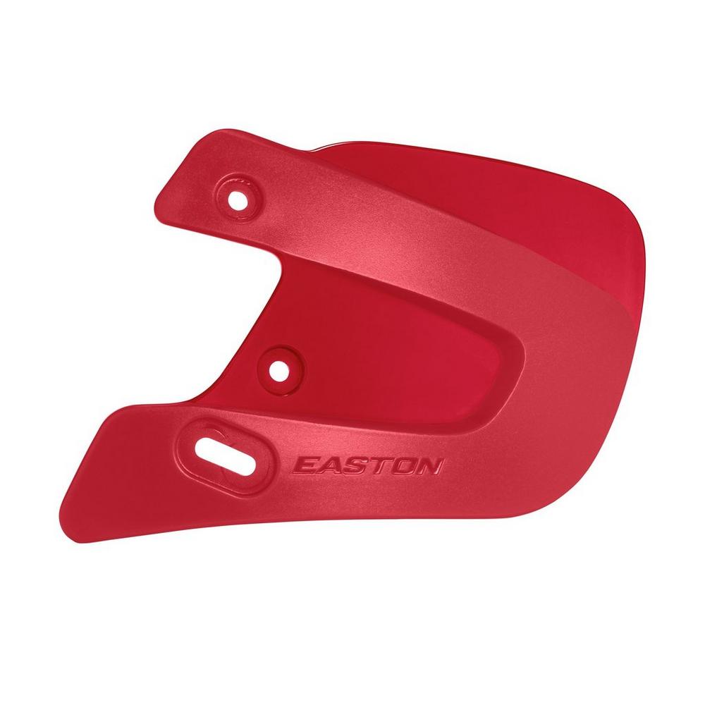 Easton Pro x Matte Batting Helmet with Jaw Guard - Left-Handed Junior Red