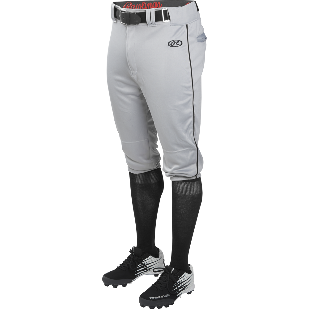 Rawlings Premium Knee-High Knicker Baseball Pants - Adult - Grey - Large