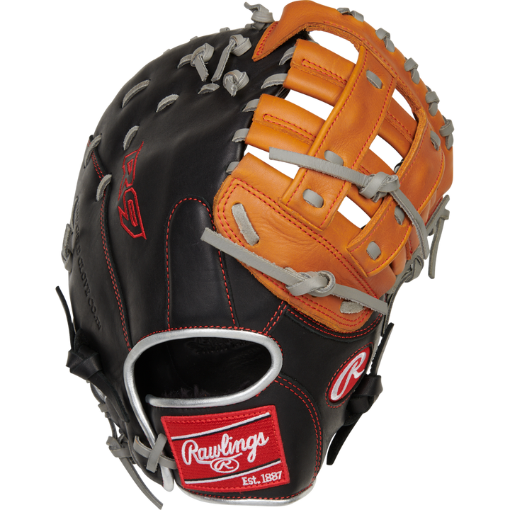 Rawlings R9 12" ContoUR Baseball First Base Mitt: R9FMU-17BT