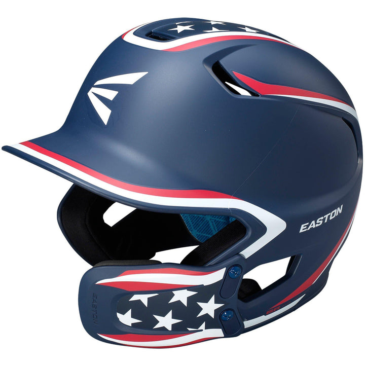 Easton Z5 2.0 Matte Stars & Stripes Batting Helmet with Universal Jaw Guard: Z52MTUJG