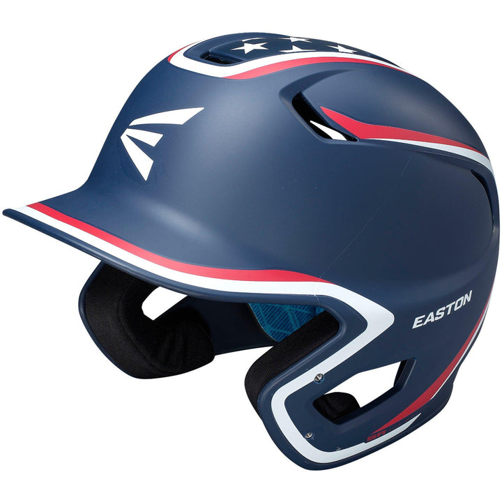 Easton Z5 2.0 Matte Stars & Stripes Batting Helmet with Universal Jaw Guard: Z52MTUJG