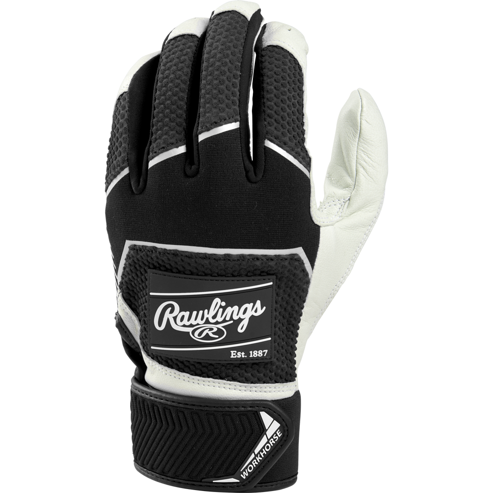 Rawlings Workhorse Adult Carmel/Black Batting Gloves WH22BG-CAR/B