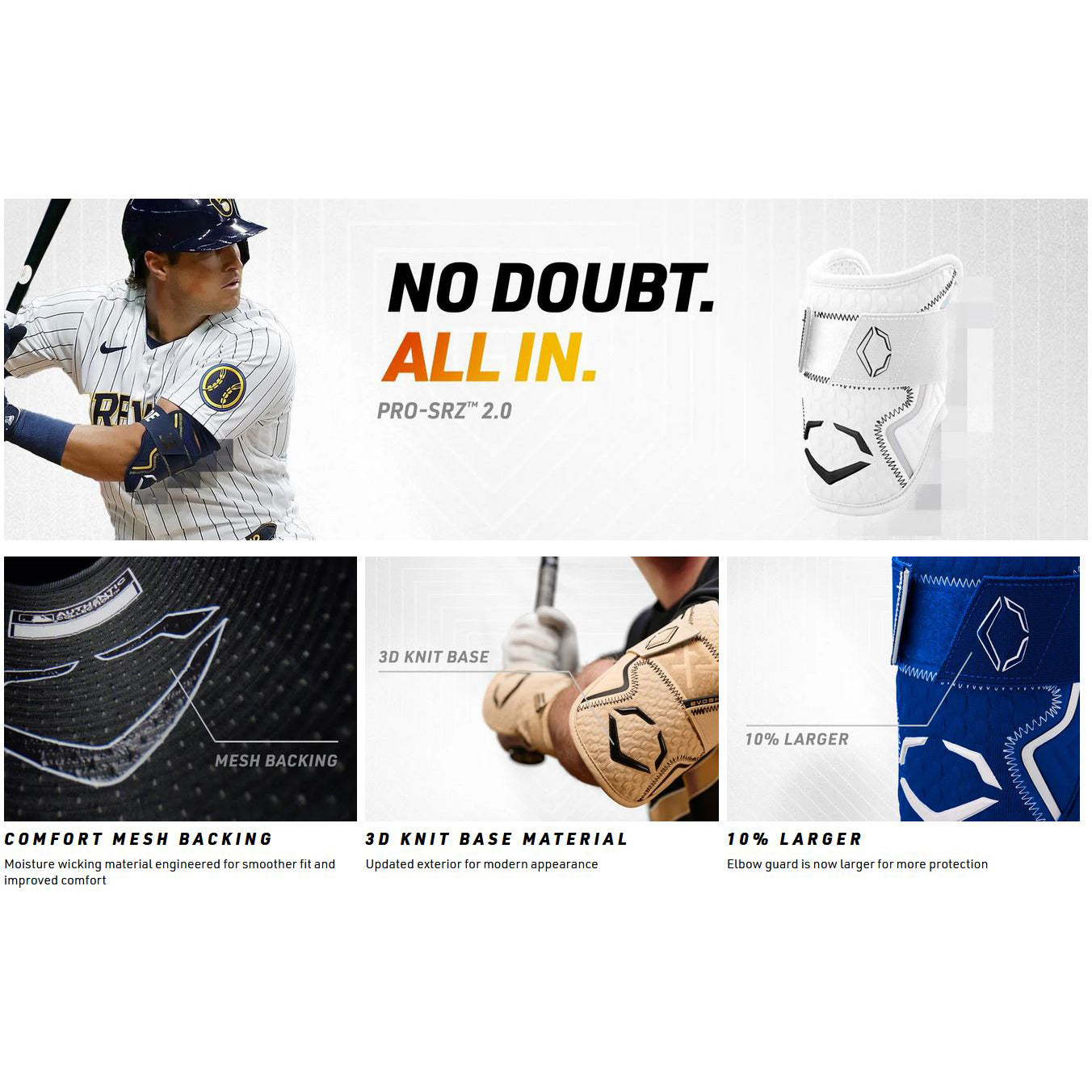 EvoShield PRO-SRZ 2.0 Batter's Elbow Guard: WB5726001 – Diamond Sport Gear